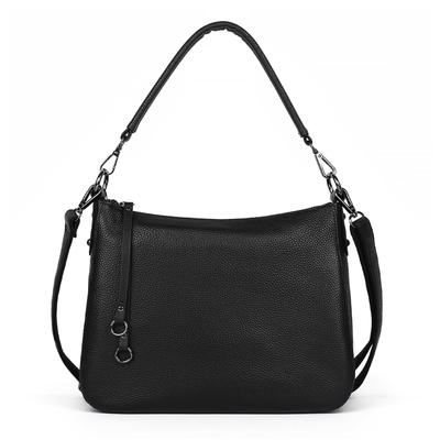 MFFOR Women's Genuine Leather Shoulder Bag, 2-Way, Crossbody Bag, Handbag, Shoulder Bag, Carry Bag, with Zipper Pocket, Lightweight, Large Capacity,