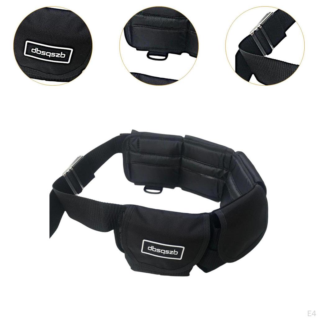 Diving Weight Belt with Pockets and Quick Release Mechanism for Snorkeling