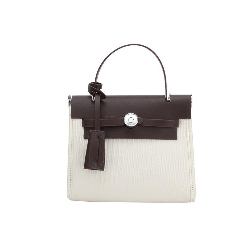 Retro lekki i znajomy kontrastowe kolory niszowe dojazdowe damskie torby nowe wysokiej klasy przenośne listonoszki wszechstronne torby