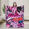 JoJos Bizarre Adventure japan Anime  Merch Blanket Warm Cozy Fluffy  Throw Blankets for Couch Multi-size Throws And Blankets