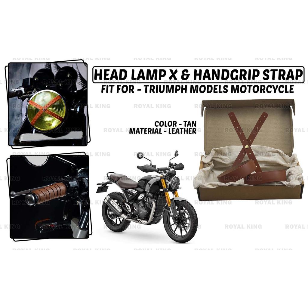 Scheinwerfer X & Handgriff "Gurt Tan Passend für Alle Triumph Motorradmodelle"