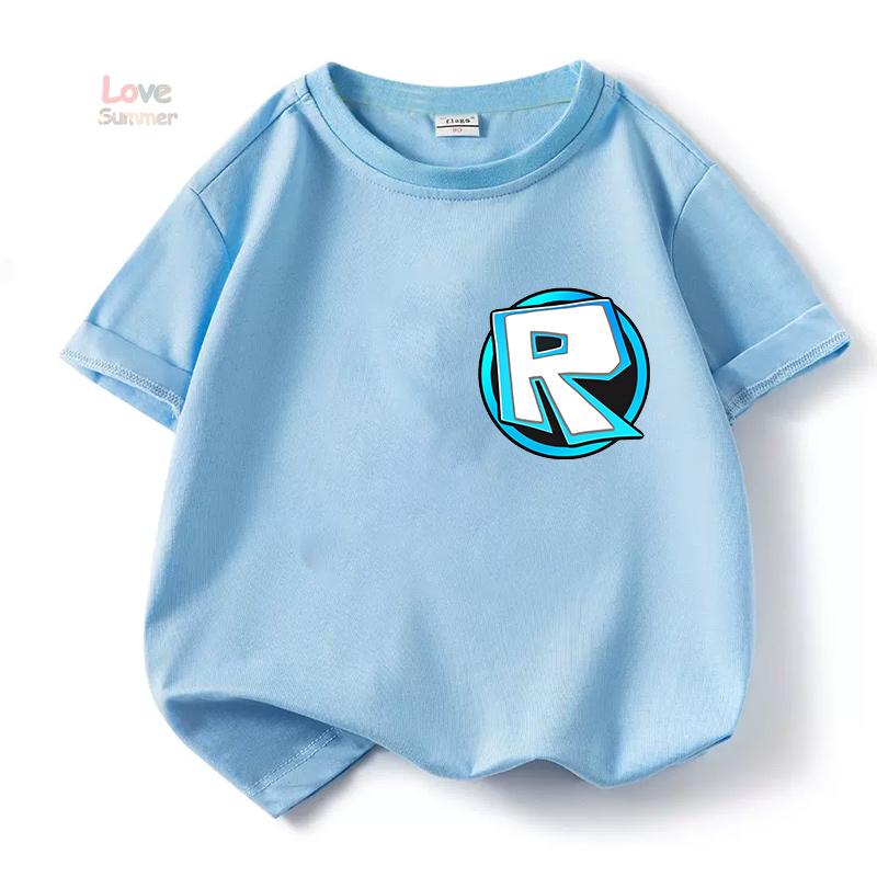 2026 Robloxing kid Tričko Kluci Hra Sportovní Bavlněné Tričko Dítě Kreslený Krátký rukáv Horní díl Ležérní Street Harajuku Oblečení