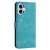 For iPhone 17 Case Solid Color Leather Wallet Protective Phone Cover