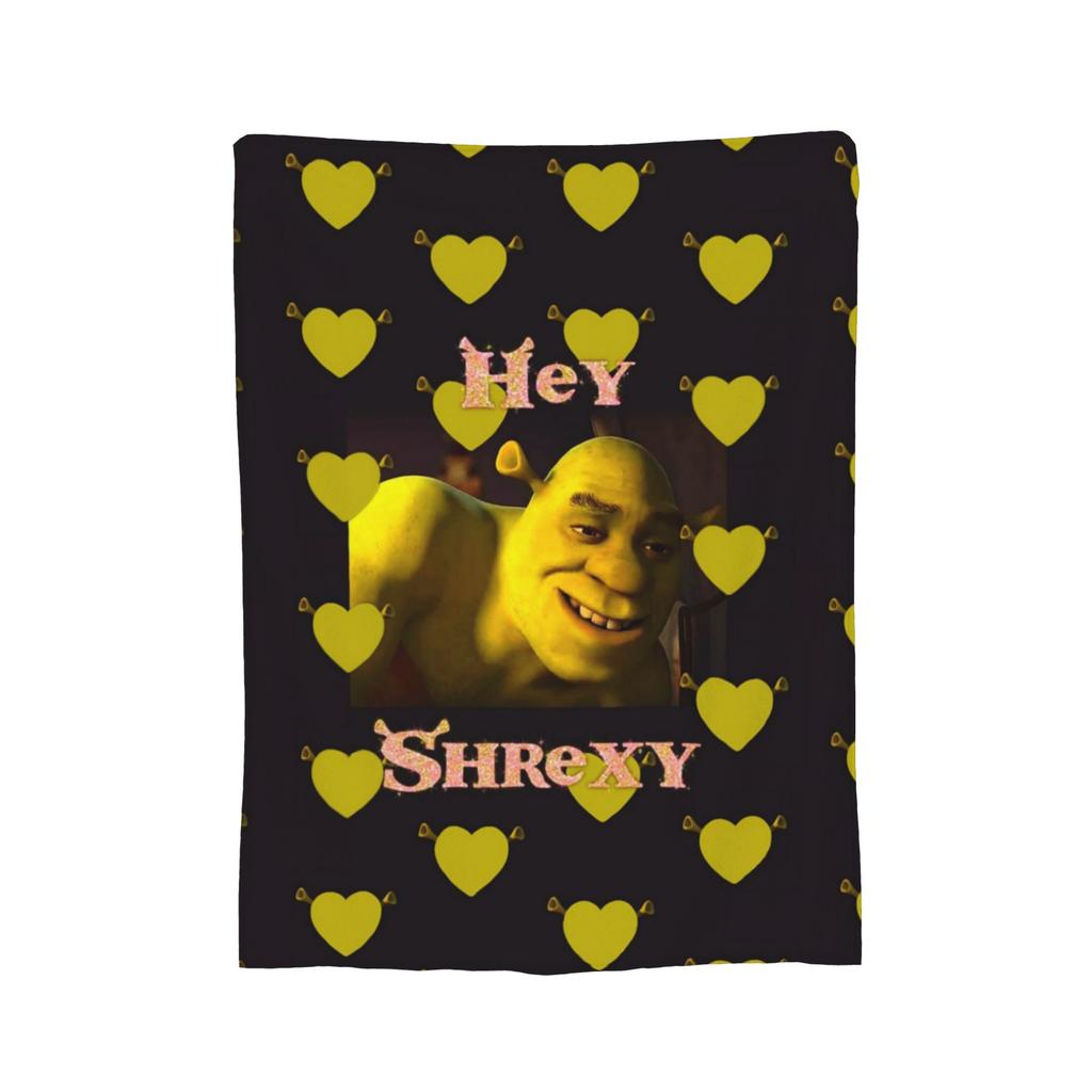 Funny  S-Shreks Pattern Blanket Cover  Plush Throw Blanket Summer Air Conditioning Decoration Ultra-Soft Warm Bedsprea,