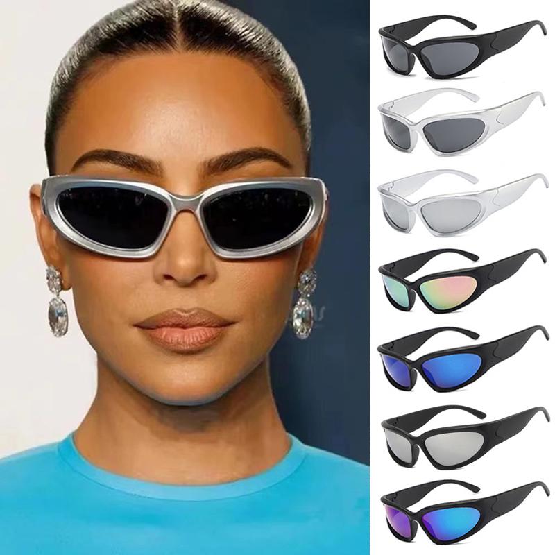 Y2k Nadčasové Punkové Obepínací Vintage Brýle Dámské Pánské Prémiové Designové Sluneční Brýle Trendy Sportovní Brýle Ochrana UV 400 Brýle