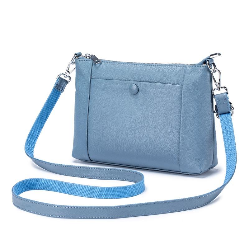 New Leather Simple Women's Bag High-end Shoulder Bag Versatile Fashion Small Square Bag Mother Messenger Bag Large Capacity