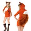 Cosplay Halloween Party Costume, Leopard Print Wolf with Big Tail, Game Costume, Catwoman Role-playing Uniform
