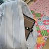 Large Capacity Women's Backpack Striped Student Schoolbag