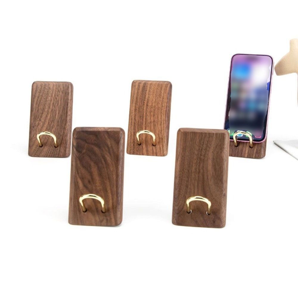 Vintage Lazy Phone Stand Wooden Small Tablet Holder Creative Desktop Phone Holder  Office