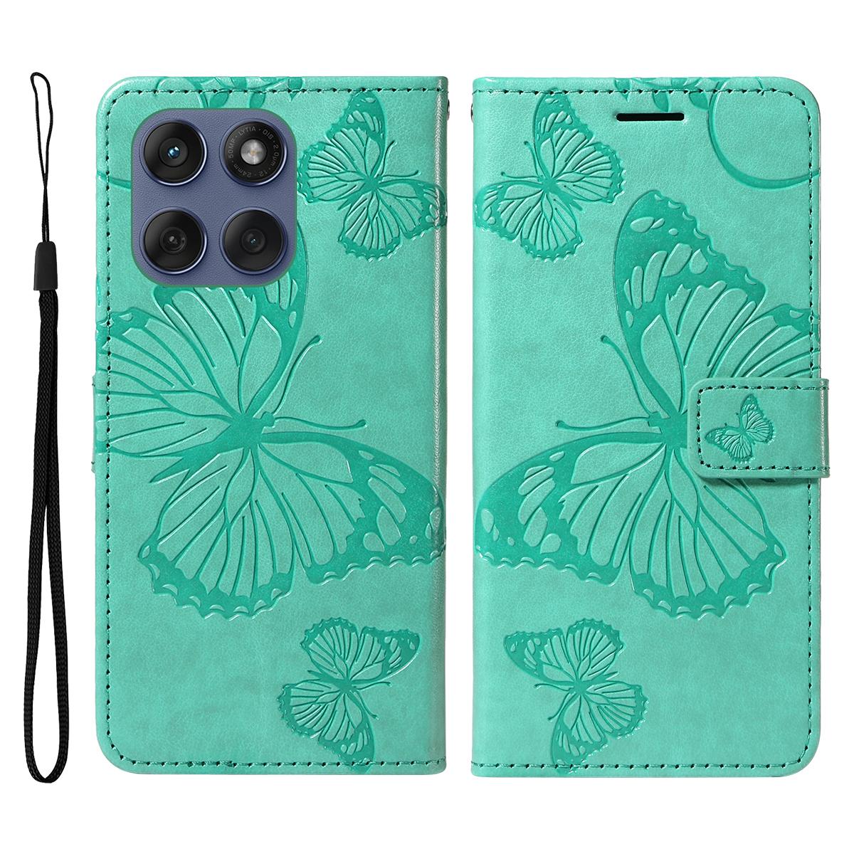 

Для Motorola Edge 60 5G/Motorola Edge 60 Pro 5G/Motorola Edge (2025) 5G/Motorola Edge 60 Fusion 5G Чехол-кошелек Цветочная подставка Green