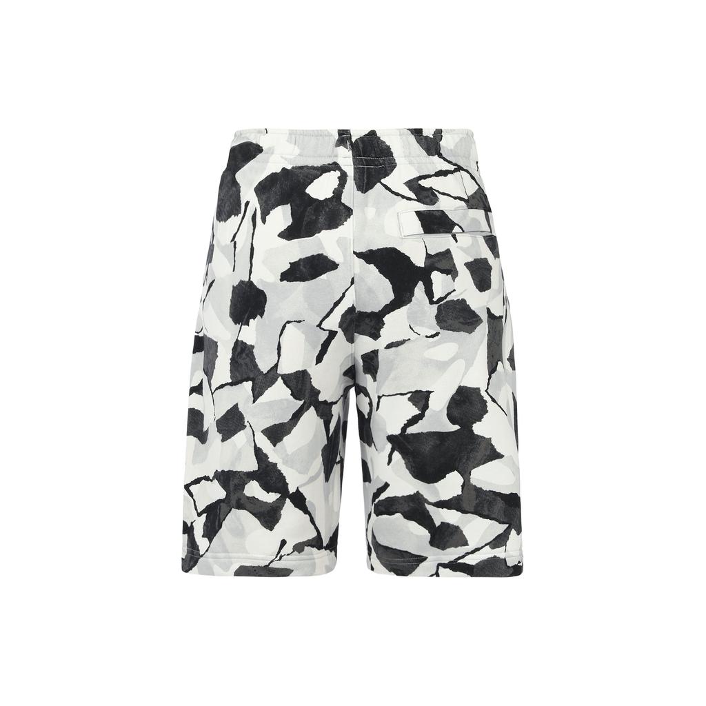 Nike Ripped Print Straight Drawstring Shorts Men Bottoms White DX0804-060