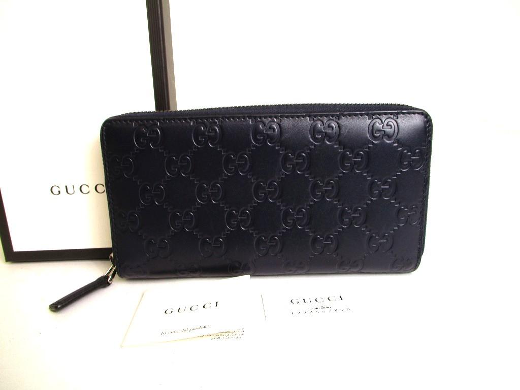 

Автентичний GUCCI Guccissima темно-синій шкіряний круглий довгий гаманець на блискавці #a060 Refurbished