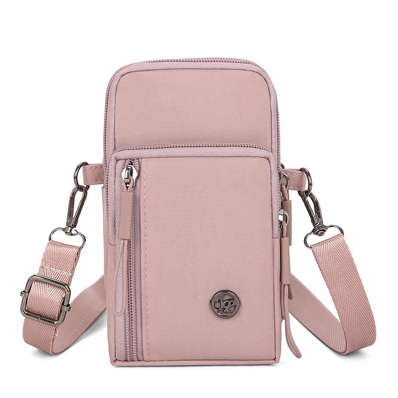 New Women Mobile Phone Bag Nylon Cell Phone Bag Coin Purse Strap Shoulder Bag Small Crossbody Purses for Women Wallet Travel