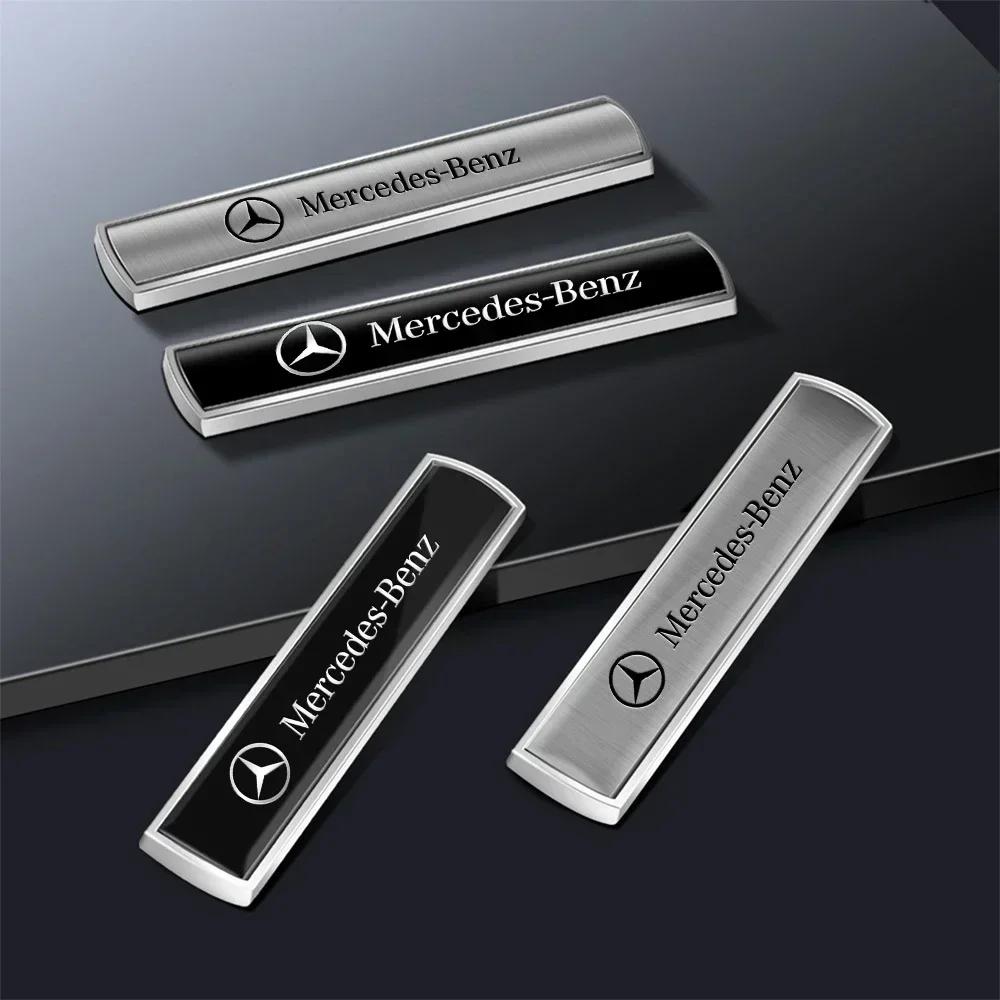 AABGU1 3D Metal Car Emblem Tail Trunk Side Body Stickers Auto Refit Accessories For Mercedes Benz AMG CLK CLA A180 W108 W201 W212 C300