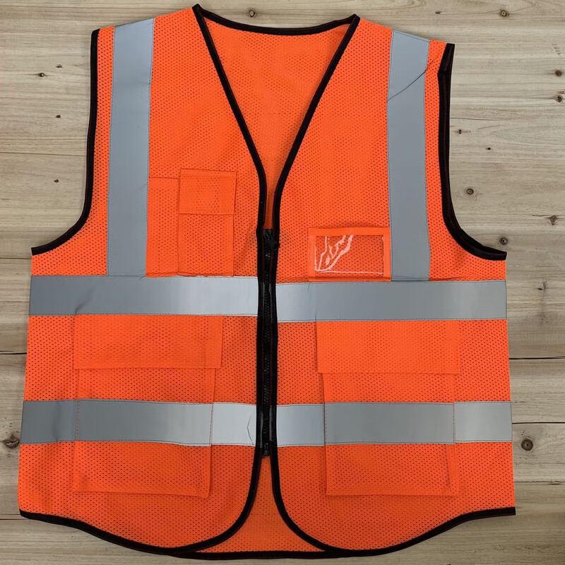 Multi-Pocket Mesh Reflective Safety Vest