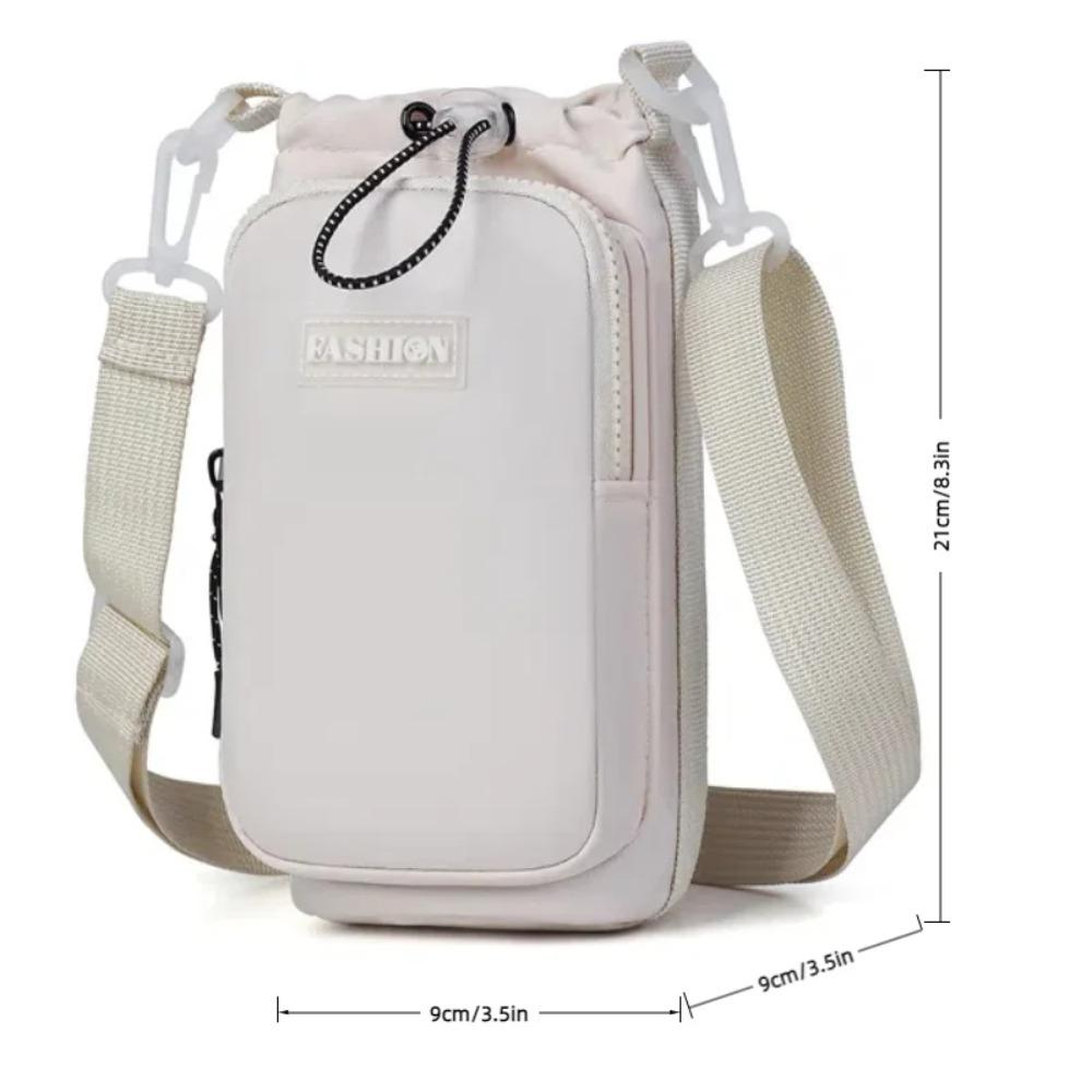 Casual Crossbody Water Bottle Bag Adjustable Shoulder Strap Water Bottle Carrier  Camping