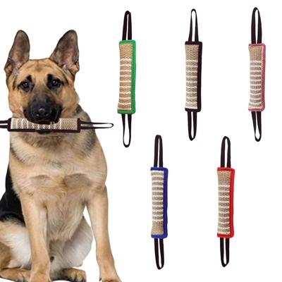 German Shepherd Dog Chew Pillows for Aggressive Chewers Natural Jute Dental Chew Sticks Training Toys for Large Breed Dogs Puppy