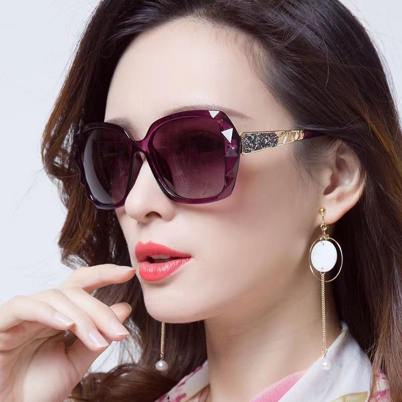Women'S Sunglasses Trendy Large Frame Sunscreen Sunglasses Vacation Retro Sunglasses