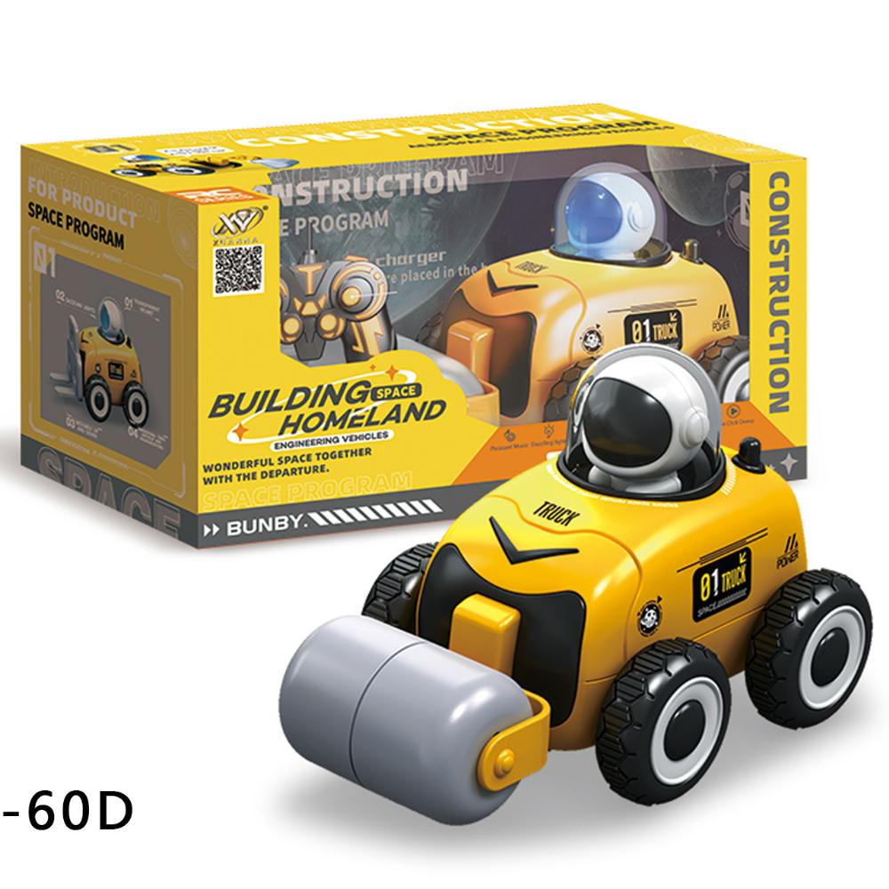

New Style Space-themed Remote Control Vehicle, Four-wheel Excavator, Bulldozer, Lift Truck, Children s Toy Vehicle