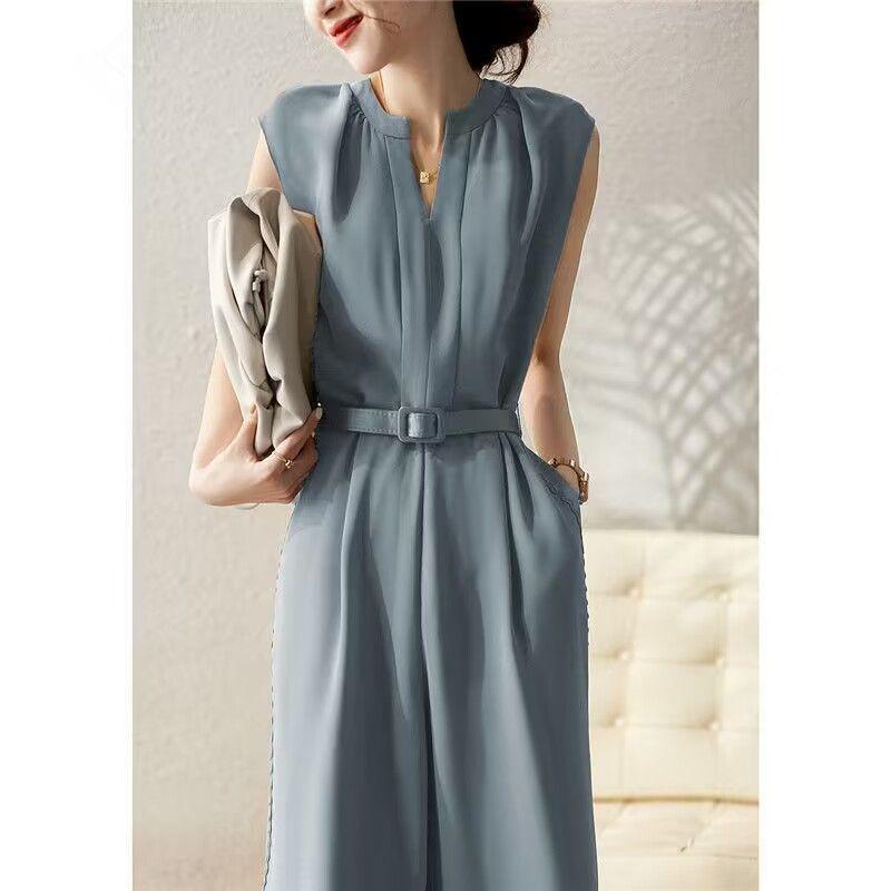 Versatile Stylish Sleeveless Summer Jumpsuit - Trendy Wide-Leg, Loose Fit for Women