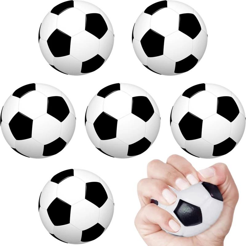 2Pcs Foam Sponge Decompression Vent Stress Balls Soccer Anti Stress Relaxation Mini Sports Ball For Boy Birthday Decor Supplies