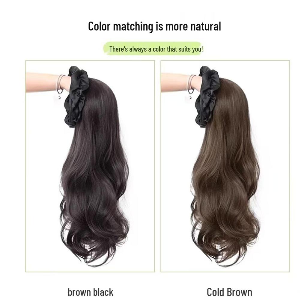 Elegant Cloud Headband with Long Curly Fake Hair
