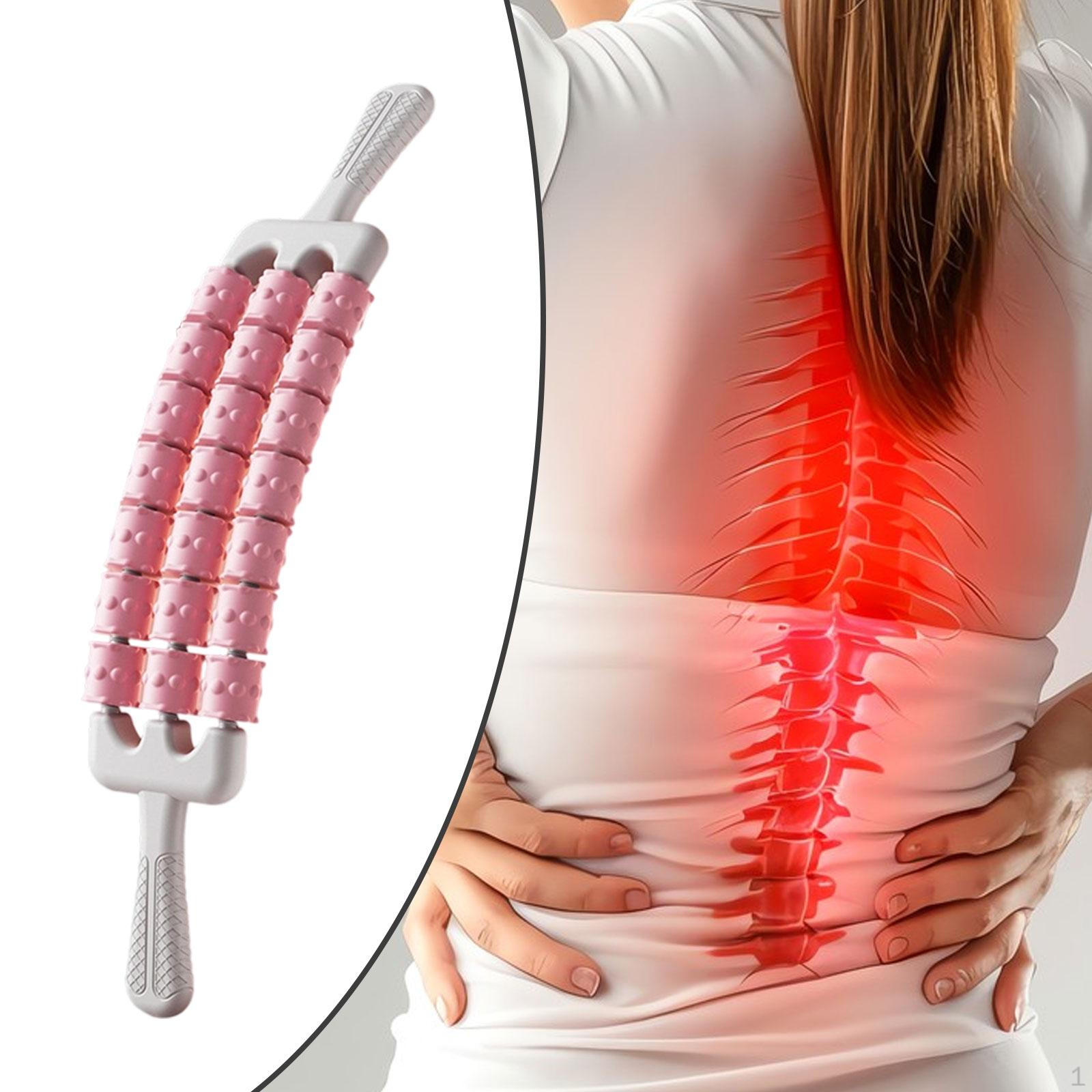 

Manual Massage Tool for Arms And Waist with Grip Handles Gym Use розовый