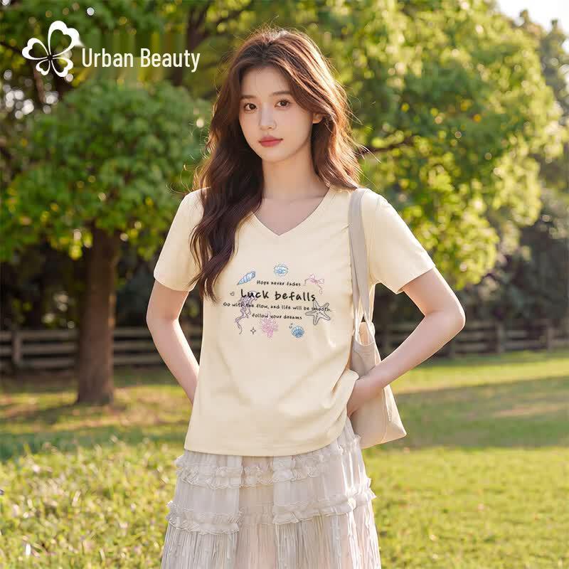 Women s V-Neck Short Sleeve T-Shirt XL