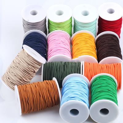 2.5mm High Quality Round Nylon Braided Elastic Cord 100% Polyester Custom Length for Shoes Bags Garments