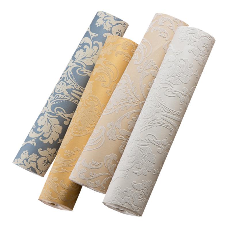 Europeisk ikke-vevd tapet Soverom Stue TV Bakgrunnspapir Preget Tykket Rustikk 3D Stereo