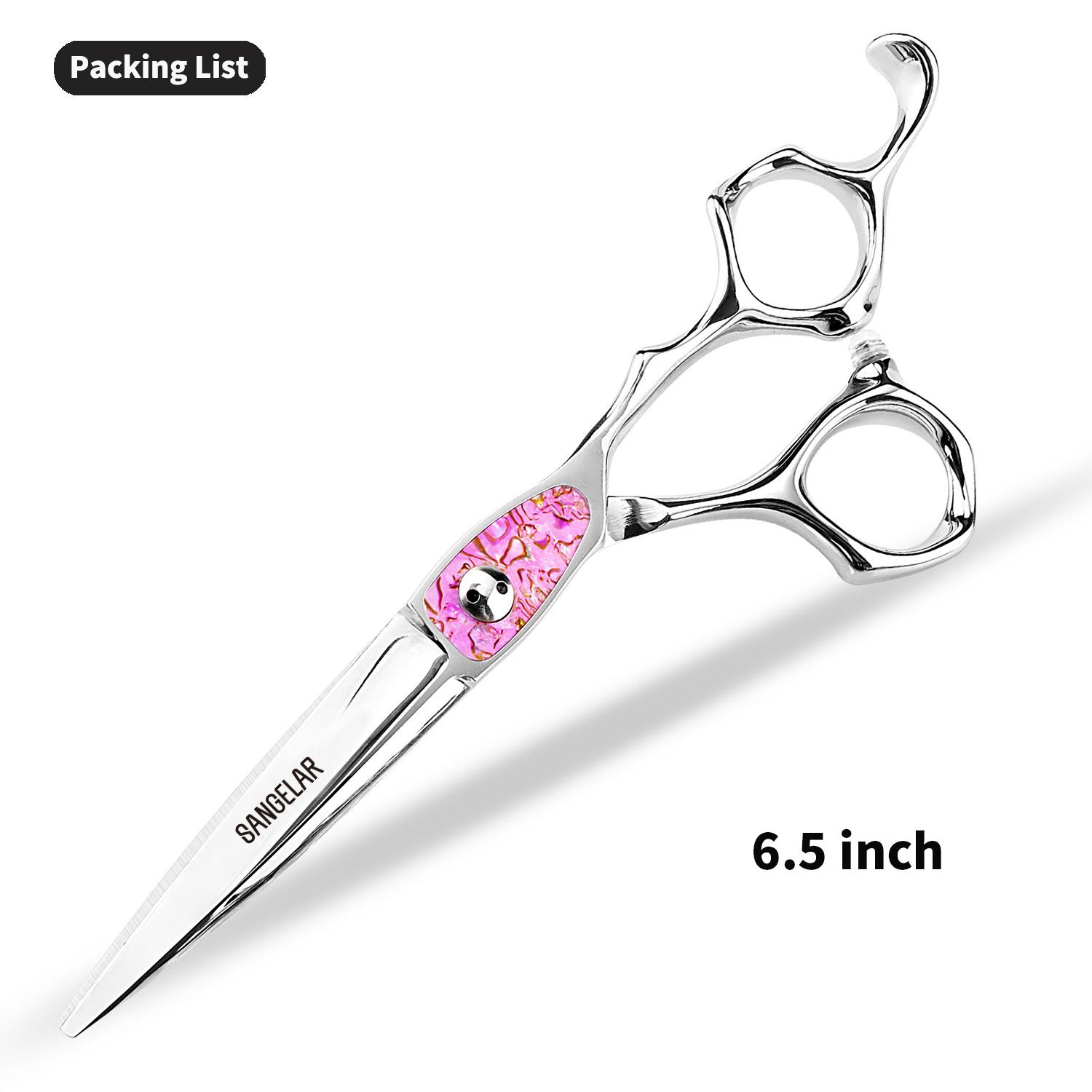 Ножницы Sangelar 6,5 дюйма, ножницы для парикмахера премиум-класса для стрижки волос, многоцелевые филировочные ножницы, ножницы для стрижки волос для парикмахерской 6  C