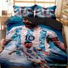3D Print Football Star NO.10 Bedding Set Boys Girls Twin Queen Size Duvet Cover Pillowcase Bed Adult Home Textileextile