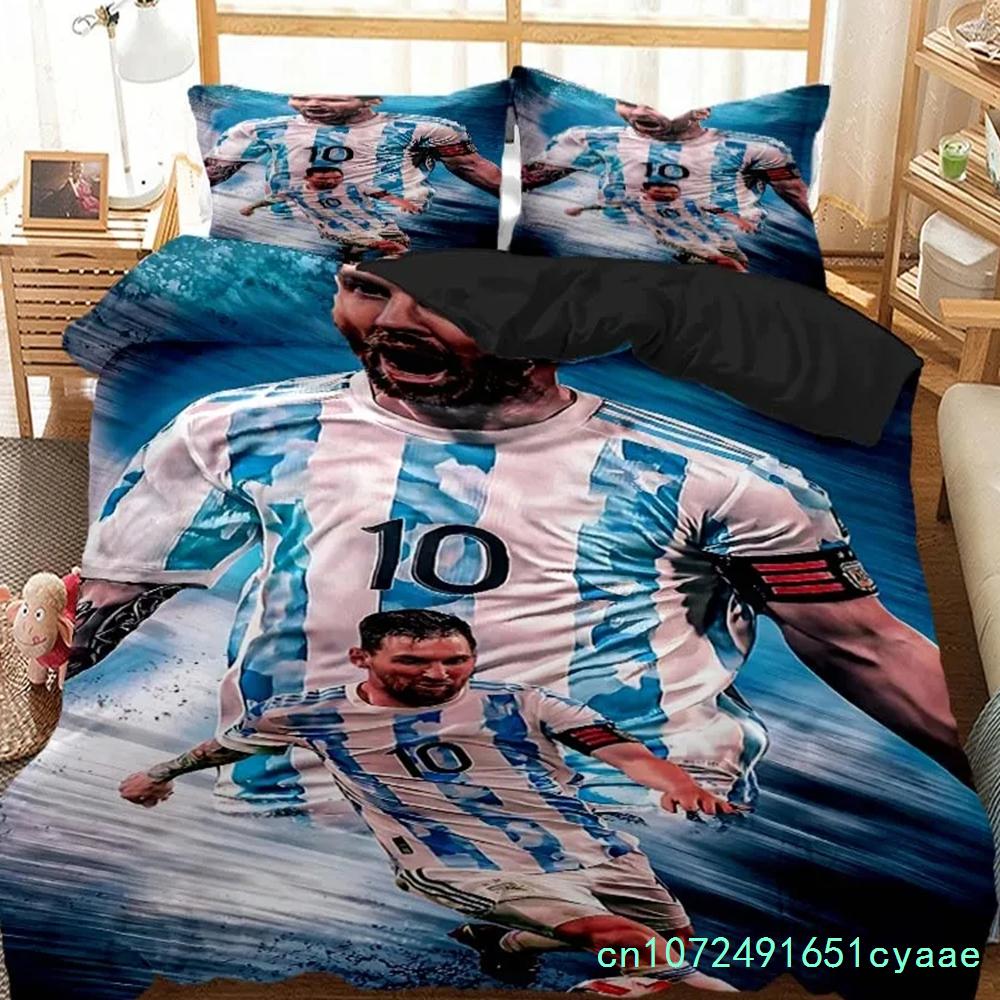 3D Print Football Star NO.10 Bedding Set Boys Girls Twin Queen Size Duvet Cover Pillowcase Bed Adult Home Textileextile