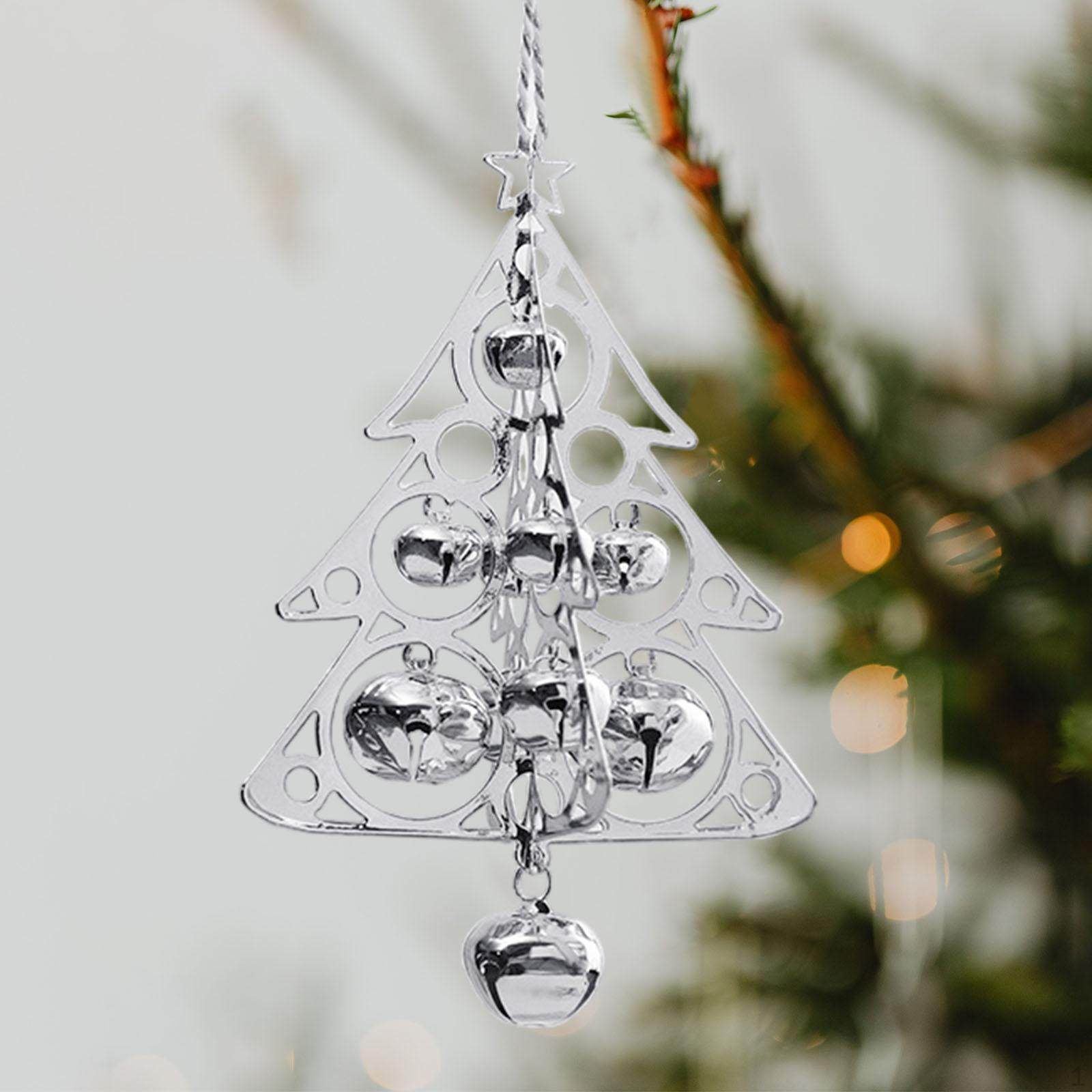 

Рождественские украшения Рождественская елка Ветер Чим Декор Подарки Украшение Ветерколокольчик Подвеска для Фестивального Двора серебряный