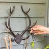 Metal Cast Iron Wall Storage Hooks for Storing Items Restaurant Bar Antlers Decorative Wall Hanging Retro Style Classical Hook