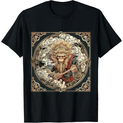 T-shirt Sun Wukong Divinité de la Mythologie Chinoise Traditionnelle Taoïsme