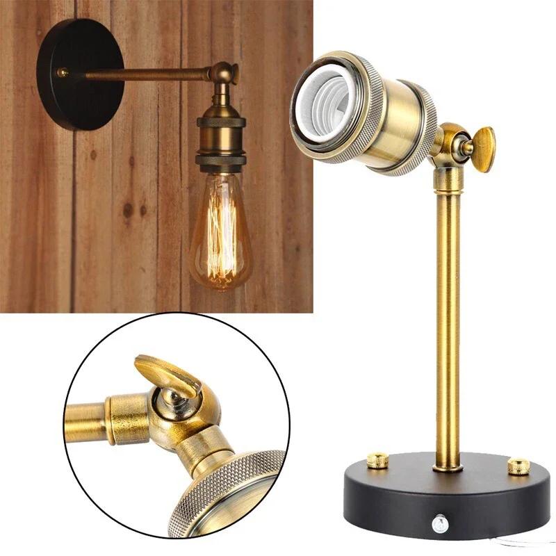 Industrial Style Retro Wall Lamp American Iron Bedside Bar Kitchen Corridor Internet Cafe Wall Lamp Edison Long Flute Wall Lamp