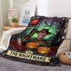 1pc A Nightmare on Elm Street Flannel Throw Blanket - HD Printed Lightweight Soft Warm All-Season Blanket for Sofa, Bed, Travel, Camping 071