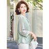Women's Elegant Floral Chiffon Short-Sleeve Blouse