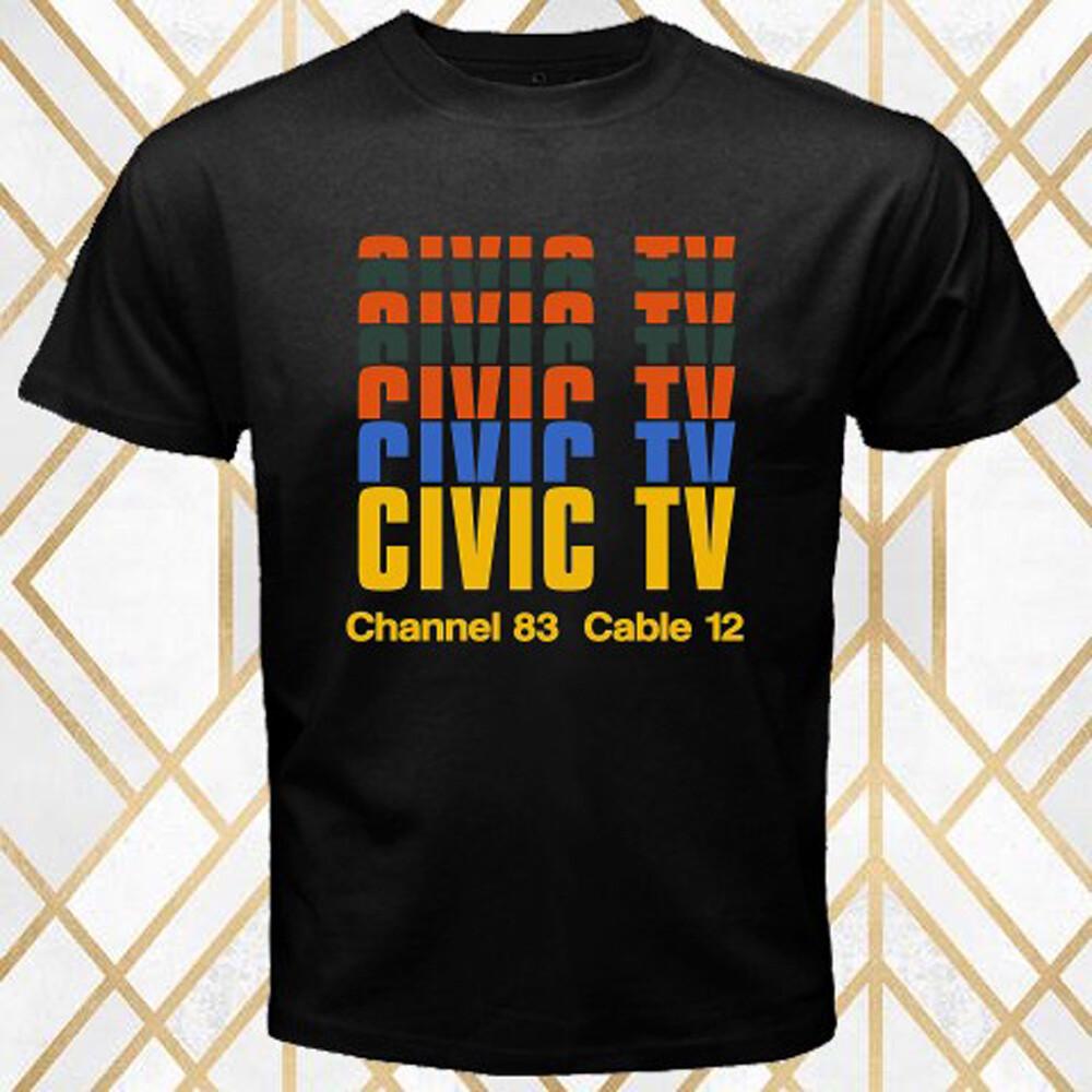 Civic TV Channel 83 Cable 12 Men s Black T-Shirt Size S 3XL S