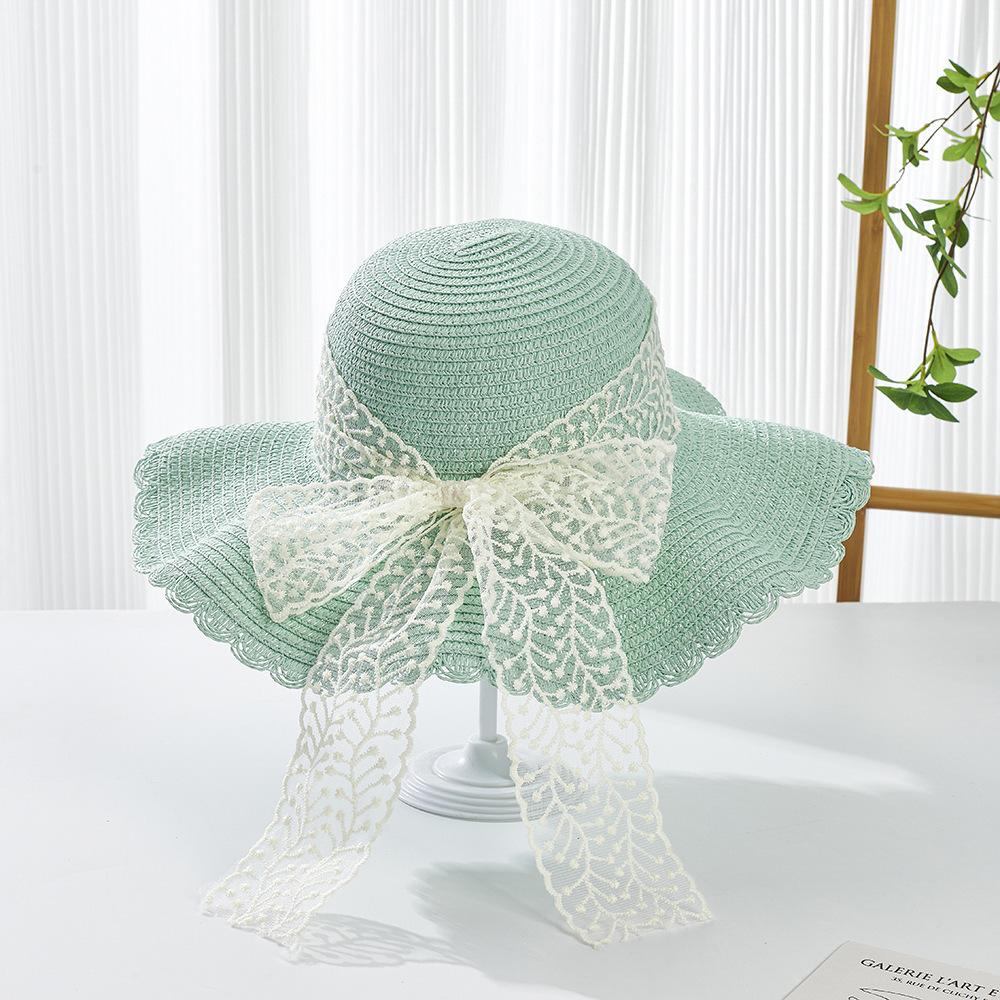 Kids Girls Flower Summer Caps Fashion Children Sunscreen Sun Hat Straw Hat Bag for Beach Baby Accessories for 2-8 Years Kids