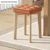 Solid Wood Stackable Stool: Modern Soft-Padded Dining Chair and Dressing Bench