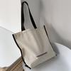 New Canvas Bag Women Shoulder Simple Letter Literary Tote Shopping Book Bag