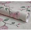 Floral Peel and Stick Wallpaper Pink Plum Flower Removable Self Adhesive Contact Paper Drawer Shelf Liner Vinyl Film for Decor