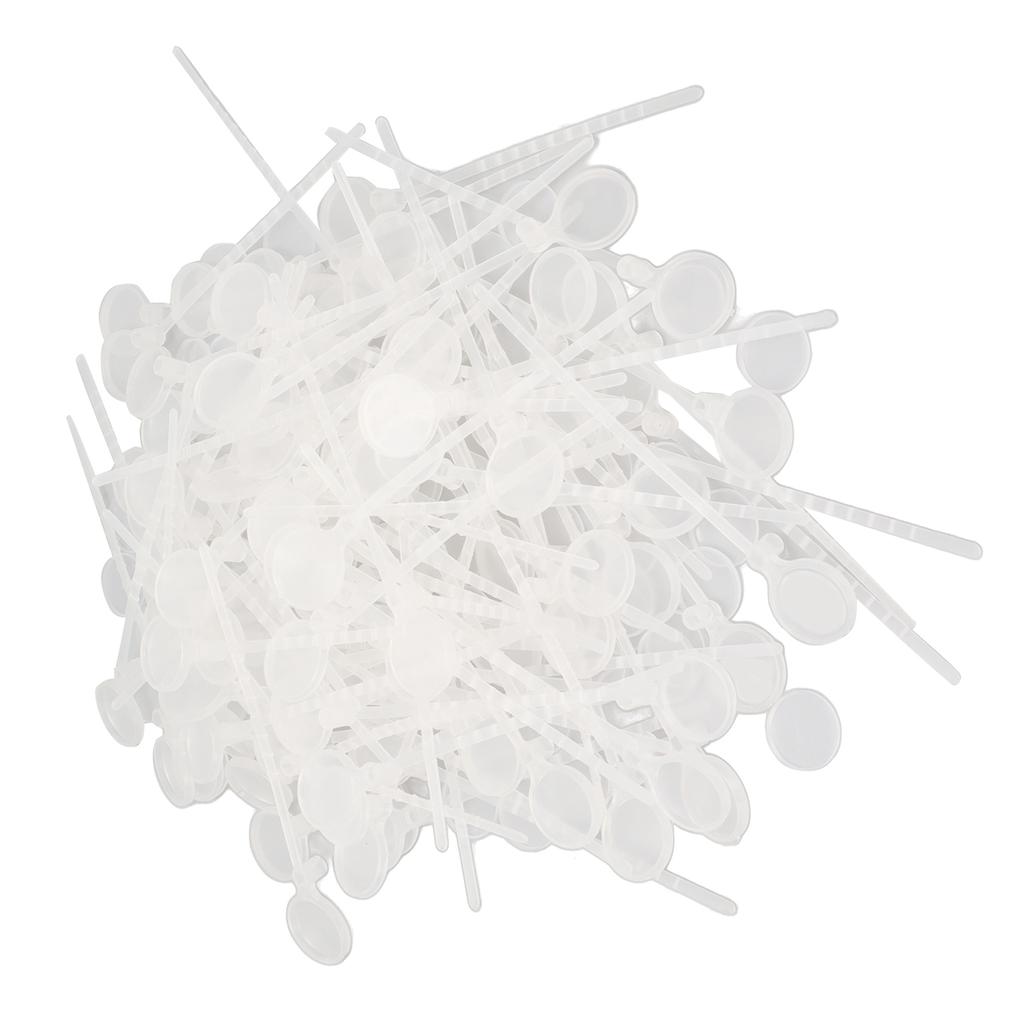 100pcs Poultry Leg Bands Disposable Poultry Leg Ties with Tag Covers for Chicken Duck Goose Pigeons