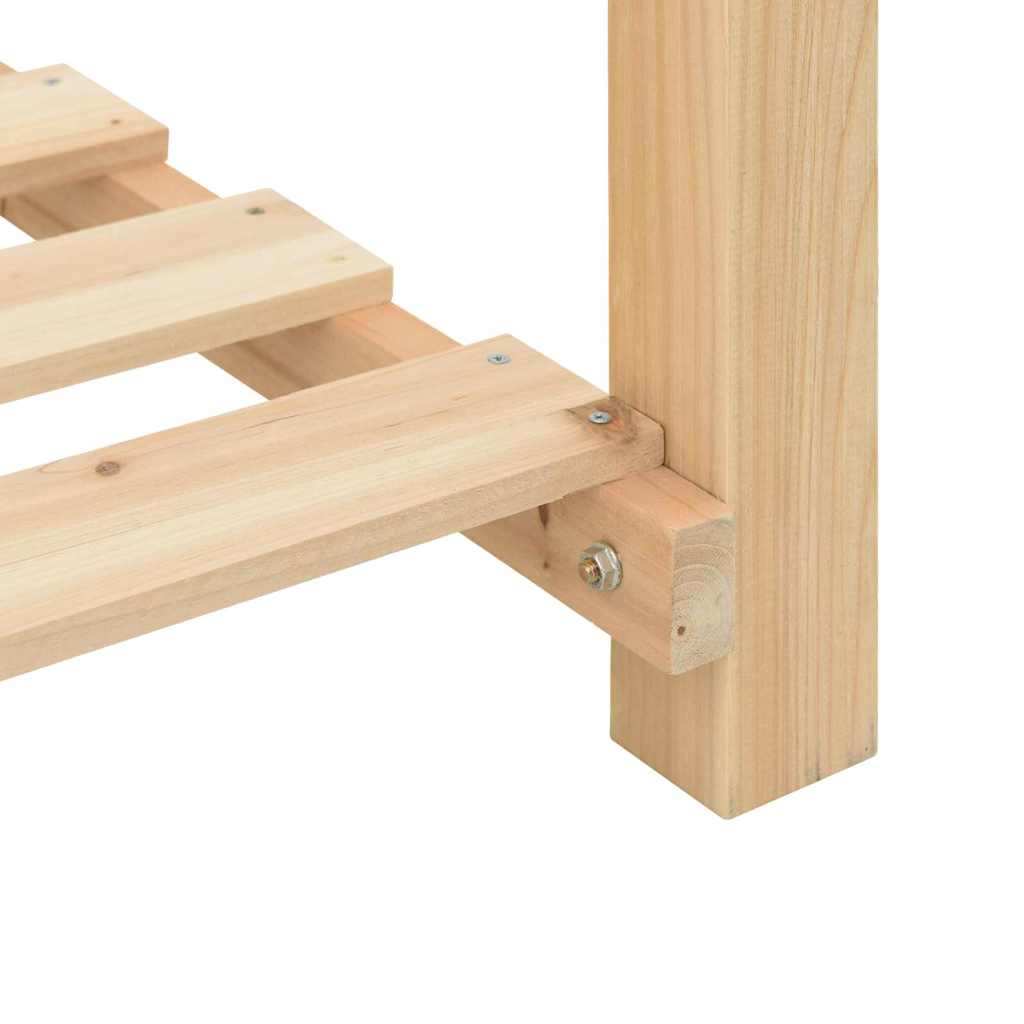 Garden Planter with Shelf Beige 115 x 59 x 76.5 cm