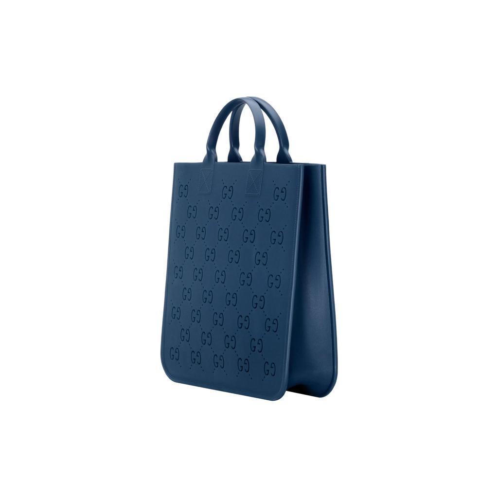 Gucci Hohles Design Unifarbene Gummi-Tragetasche Kinder-Tragetaschen Blau 679365-JFO00-4236