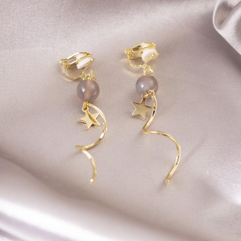 Versatile Light Luxury Ear Clips Without Pierced Ears Daily High-end Triangular Ear Clips Versatile Women's Earrings