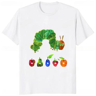 Divertente La Bruca Molto Affamata Cartone Animato Stampata T-shirt Stile Estivo Casual Moda Abbigliamento per Coppie Y2K Harajuku Unisex T-shirt