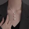 Womens Pearl Necklace Minimalist Luxury Sweater Chain Clavicle Pendant Fashion Commute